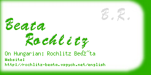 beata rochlitz business card